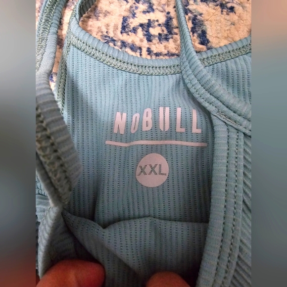 NOBULL Teal Ribbed Tank Top - Picture 3 of 5
